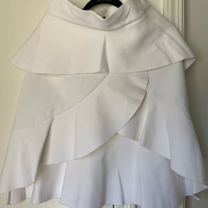 Not worn Zara white layered skirt, new without tags.